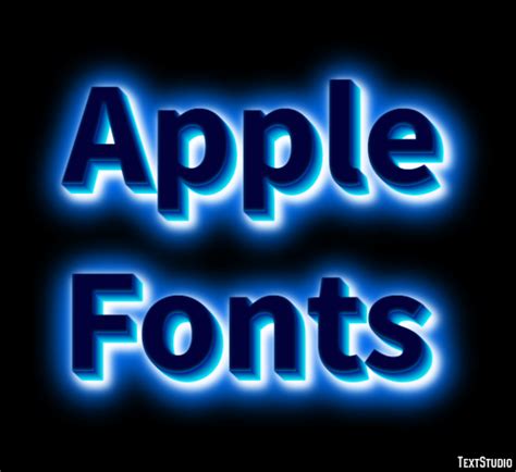 Apple Fonts Text Effect and Logo Design Font