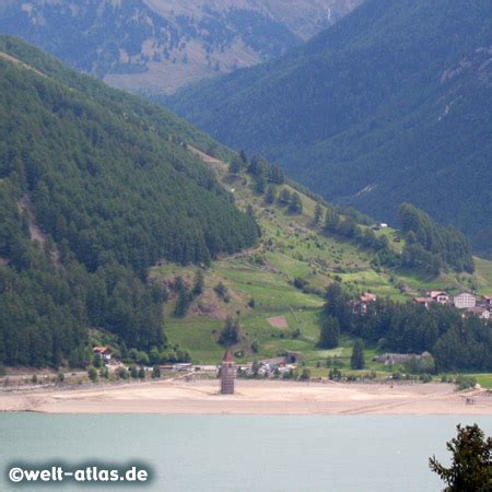 Photo Lake Reschen, Italy | Welt-Atlas.de