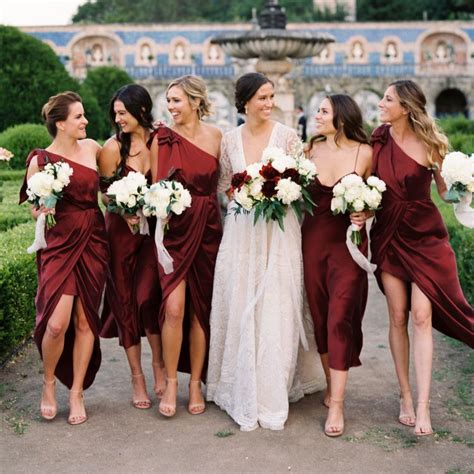 7 Best Burgundy Bridesmaid Dresses