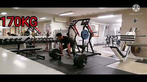 170kg deadlift for 10 EASY - YouTube