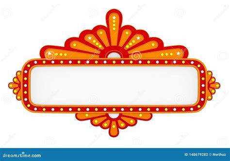 Blank Marquee Sign 3d