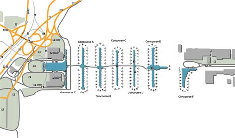 Atlanta Airport Map South Terminal