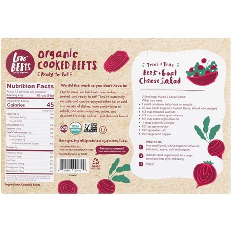 Love Beets Organic Cooked Beets (42.3 oz container) from Costco - Instacart