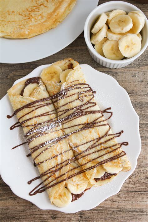 Nutella Banana Crepes + 23 Delicious Nutella Recipes - The Baker Upstairs