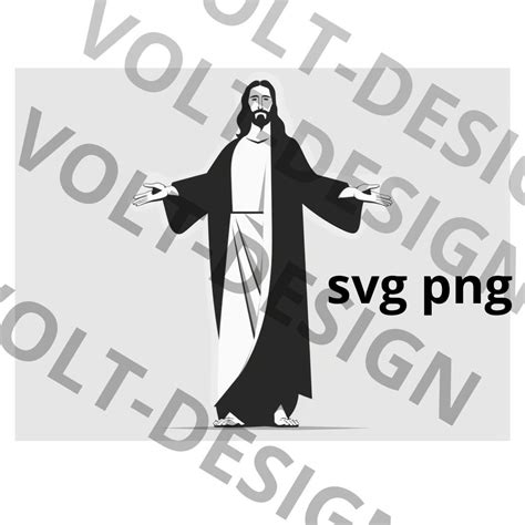 Jesus God Christian Sublimation SVG PNG Clip Art Cricut Cutting Files ...