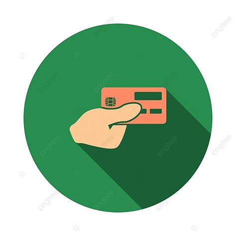 Holding Credit Card Vector Hd PNG Images, Hand Holding Credit Card Icon, Retail, Chip, Finger ...