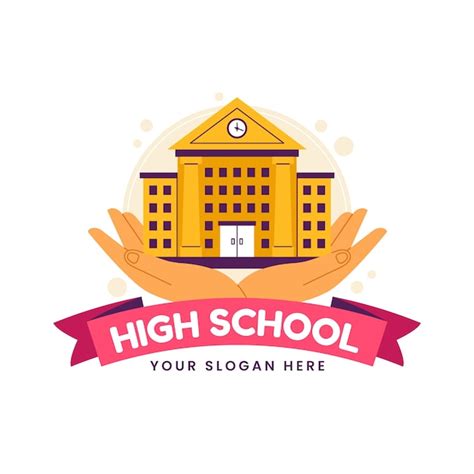 Free Vector | Hand drawn high school logo design