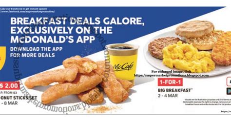 McDonald's Breakfast Deals 02 - 08 March 2020 ~ Supermarket Promotions