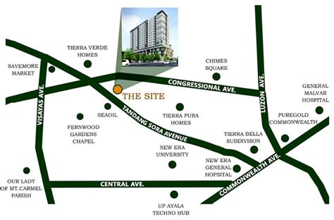 Location & Address of Axeia One Tandang Sora Place - Quezon City.