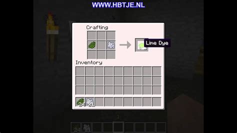 How to create lime dye in minecraft - YouTube