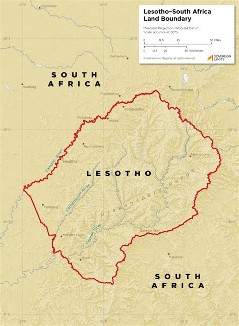 Lesotho–South Africa Land Boundary | Sovereign Limits