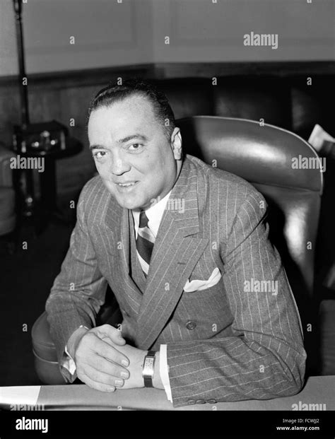 J Edgar Hoover, the first Director of the Federal Bureau of Investigation (FBI) in the USA ...