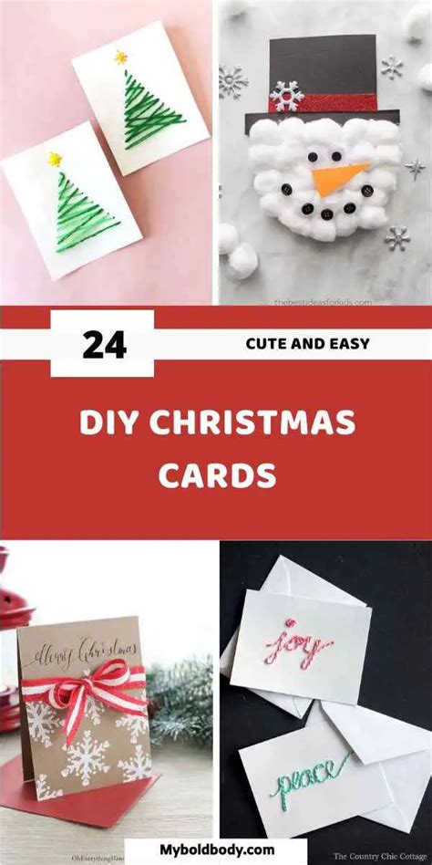 24 Adorable DIY Christmas Cards to make This Year