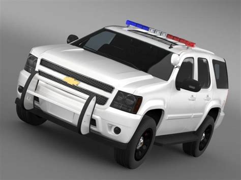 Chevrolet Tahoe Police 3D Model - FlatPyramid