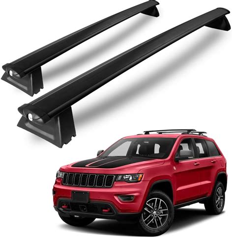 Roof Rack Cross Bars Fit for 2011-2021 Jeep Grand Cherokee with Grooved Side Rails, Aluminum ...