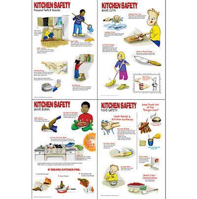 Kitchen Safety Poster Set | Food safety and sanitation, Kitchen safety, Food safety