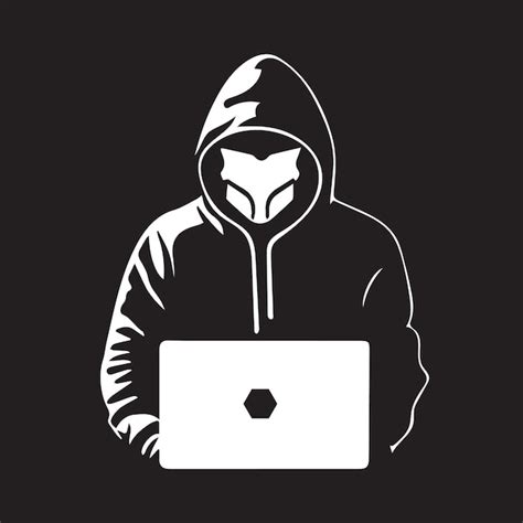 Premium Vector | Hacker logo simple minimal vector illustration