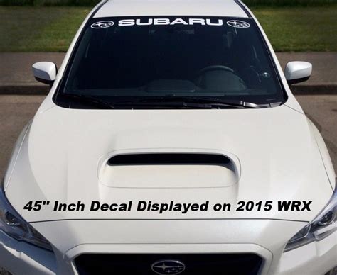 Subaru Windshield Sticker Banner Decal Vinyl Rally Window Graphic WRX ...