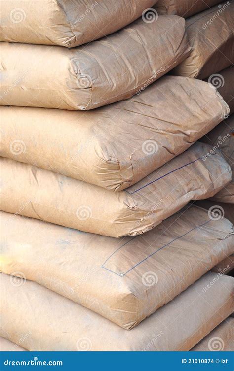 Cement bags stock photo. Image of closeup, jetereting - 21010874