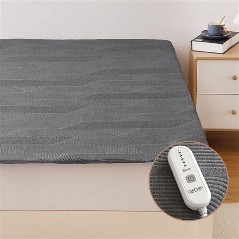 HOMERRY Full Size Heated Mattress Pad, Electric Bed Warmer with 5 Heat Settings, 10-Hour Auto ...