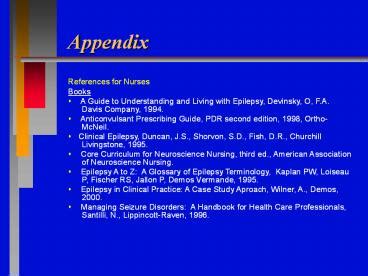 PPT – Appendix PowerPoint presentation | free to download - id: ec397-YTNjY