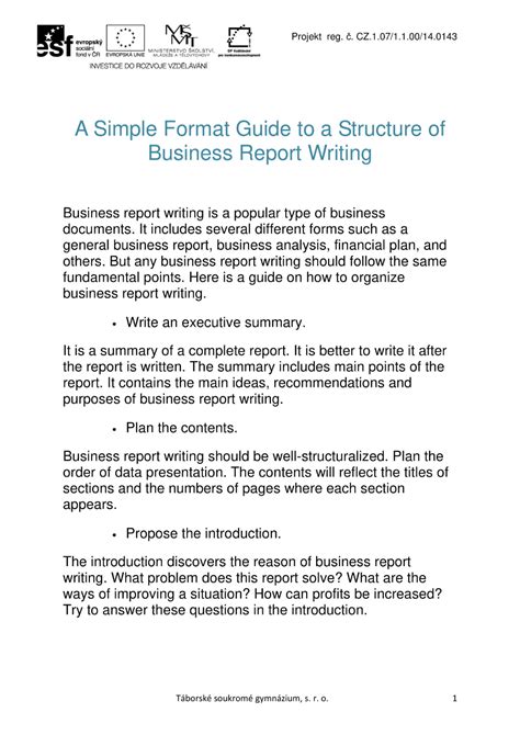 Cool How To Write Good Business Report What Does Non Technical Meaning ...