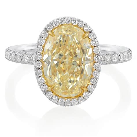 Yellow Diamond Halo Engagement Rings - Wedding and Bridal Inspiration