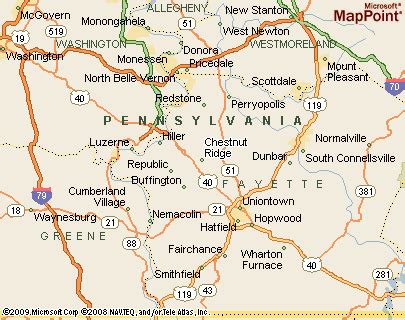 Where is Chestnut Ridge, Pennsylvania? see area map & more