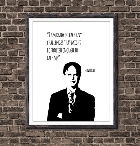 The Office Poster Dwight Quote Poster the Office TV Show - Etsy