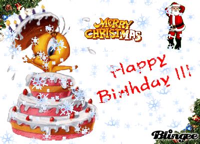 merry christmas & happy birthday !!! Picture #119804990 | Blingee.com