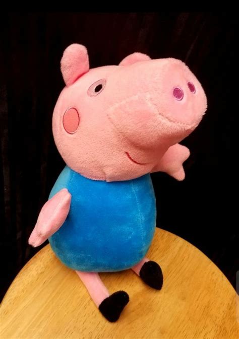 Peppa Pig plush 14" | Peppa pig plush, Dinosaur stuffed animal, Baby beanie