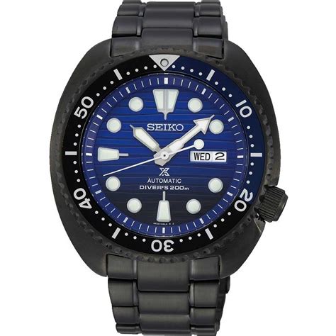 Seiko Prospex Men's Save the Ocean Black Series Turtle Diver Watch ...