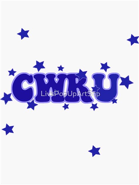 "CWRU Sticker" Sticker for Sale by LivsPopUpArtShp | Redbubble