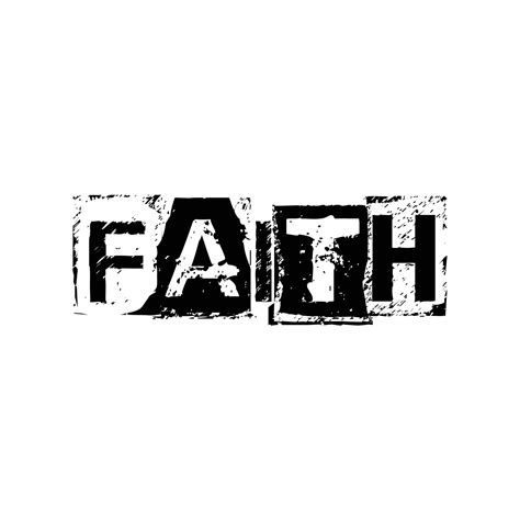 Faith Text T shirt Design Vector 7637764 Vector Art at Vecteezy