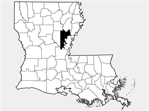 Catahoula Parish Locator Map - MapSof.net