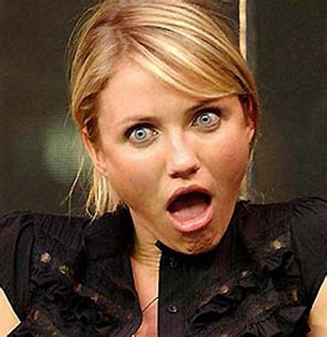 funny hollywood actress in shocked face ~ underlol