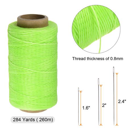 Upholstery Sewing Thread 260m Polyester with 30pcs Needles Bright Green | eBay