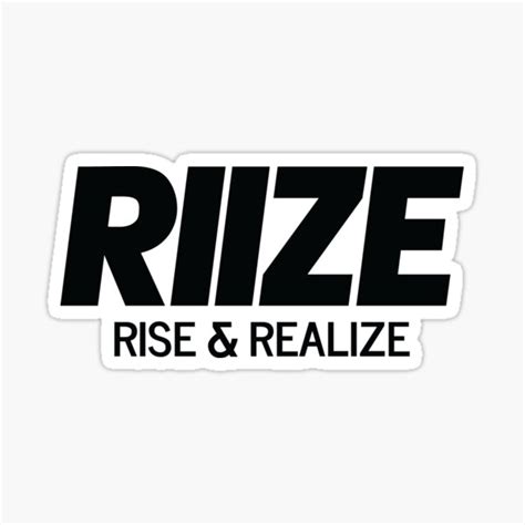 "RIIZE - RISE & REALIZE Debut Logo (Black) | Kpop Merch Gift for Fans ...