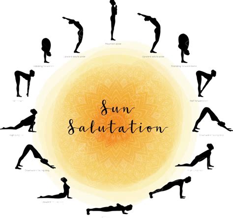 Sun Salutation Surya Namaskara Mandala Beauty Design Vector, Mandala ...