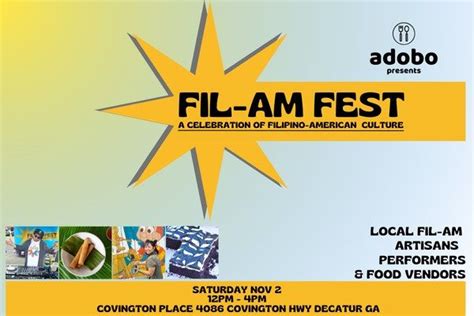 Fil-Am Fest November 2024!, 4086 Covington Hwy, Decatur, GA 30032-2646, United States, Avondale ...