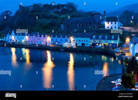 Portree Harbour at Night, Portree, Isle of Skye, Inner Hebrides, Scotland, UK Stock Photo - Alamy