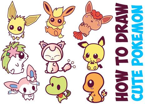 Pokemon Characters – How to Draw Step by Step Drawing Tutorials