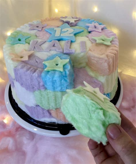 Party Puffs Candy Floss Cake - Candy Floss Cakes & Drink Glitter Bombs