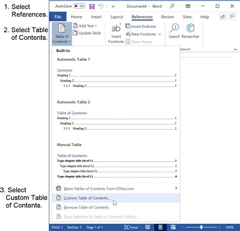 How to Make a Table of Contents in APA Format