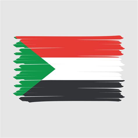 Sudan Flag Brush Design Vector Illustration 17682424 Vector Art at Vecteezy