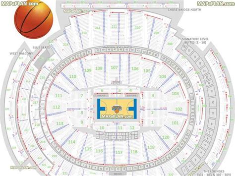 Madison Square Garden seating chart - Detailed seat numbers - MapaPlan.com