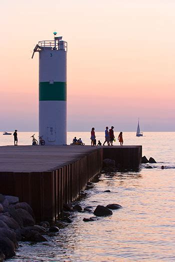 Lighthouses of Lake Michigan - Pentwater Pierhead Light, Charles Mears State Park, Lake Michigan