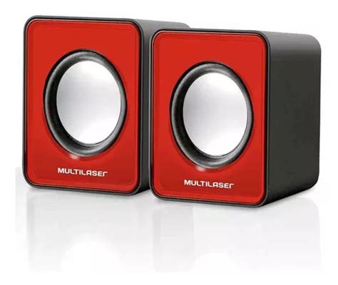 Caixa De Som 2.0 Mini 3w Rms Vermelho Sp197 Multilaser 22806 | Parcelamento sem juros