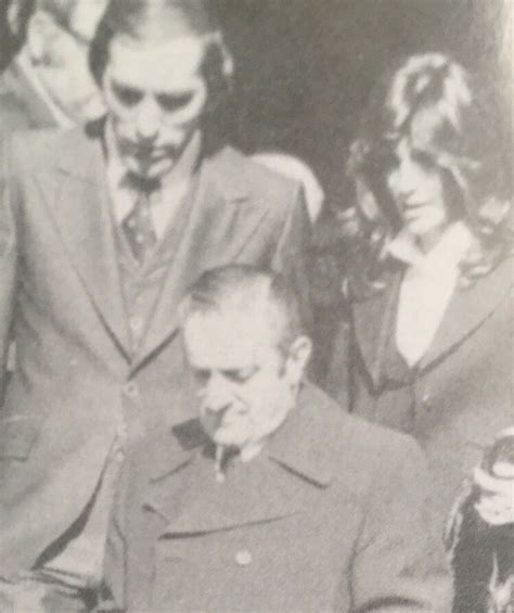 1976, Paul Castellano at his cousin Carlo Gambinos funeral. | Mafia ...