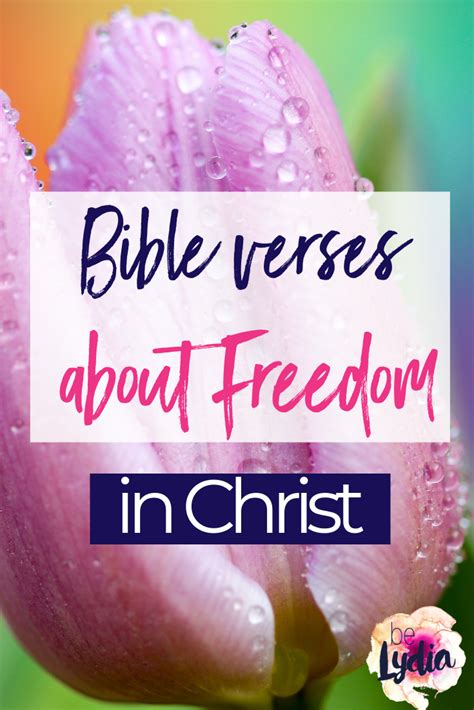 Bible verses about freedom in Christ - from beLydia